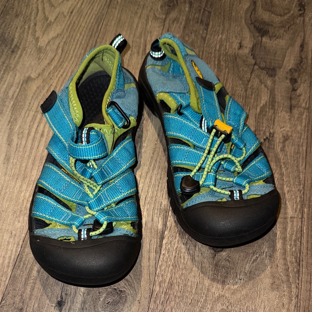 Keen Kids Aqua and Lime Sandals
